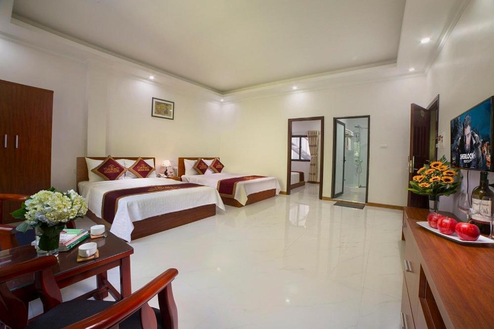 Quang Tung Hotel Dong Khe Sau Bagian luar foto